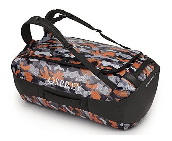 Osprey Transportsoma Transporter 65  Black/Orange Camo Ceļojumu somas un čemodāni