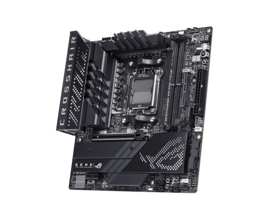 Asus ROG CROSSHAIR X670E GENE Processor family AMD, Processor socket AM5, DDR5 DIMM, Memory slots 2, Supported hard disk drive interfaces 	SATA, M.2, Number of SATA connectors 4, Chipset  AMD X670,  micro-ATX