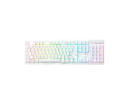 Razer Optical Gaming Keyboard Deathstalker V2 Pro RGB LED light, US, Wireless, White, Purple Switch