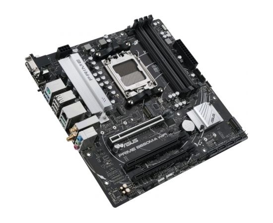 Asus PRIME B650M-A WIFI Processor family AMD, Processor socket AM5, DDR5 DIMM, Memory slots 4, Supported hard disk drive interfaces 	SATA, M.2, Number of SATA connectors 4, Chipset AMD B650, mATX