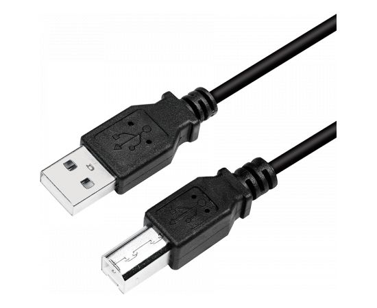 Logilink CU0007B USB 2.0 cable 2 m, USB 2.0 B (male), USB 2.0 A (male)