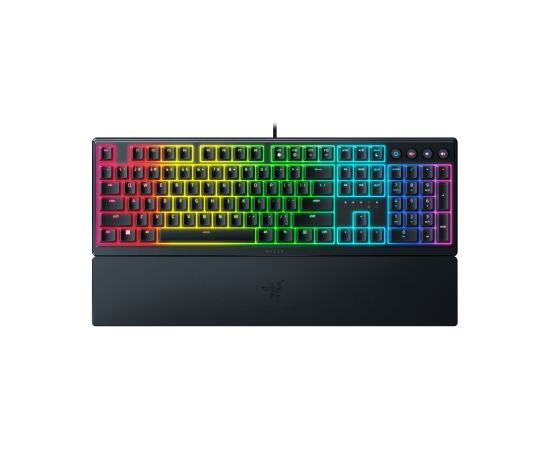 Razer Gaming Keyboard Ornata V3 RGB LED light, NORD, Wired, Black, Razer Mecha-Membrane, Numeric keypad Клавиатуры
