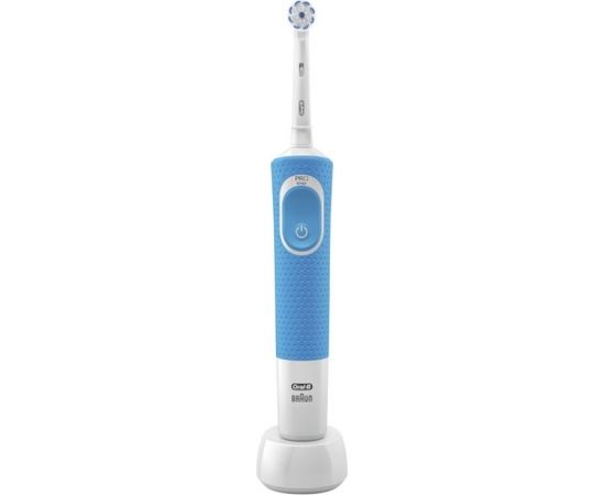 Oral-B Electric Toothbrush D100.413.1 Vitality 100 Sensitive Rechargeable, For adults, Number of brush heads included 1, Blue/White, Number of teeth brushing modes 1