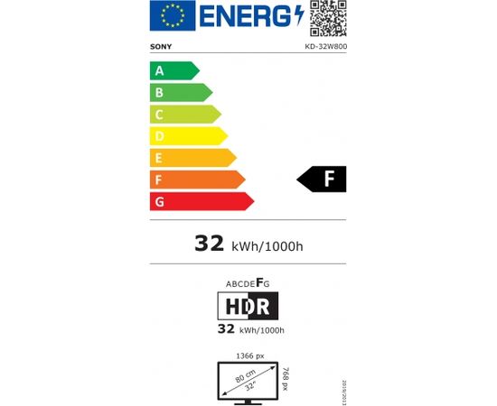 Sony KD32W800P 32" (80 cm) Full HD Smart Android LED TV