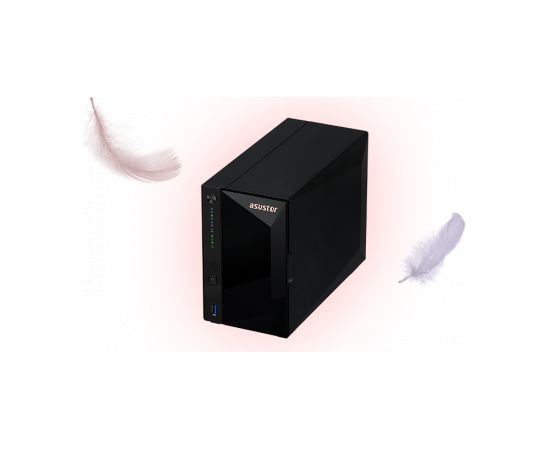 Asus AsusTor Tower NAS AS3302T  Up to 2 HDD, Realtek RTD1296 Quad-Core, Processor frequency 1.4 GHz, 2 GB, DDR4, Black