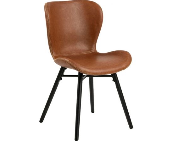 Krēsls BATILDA 47x53xH82.5cm melns/brūns