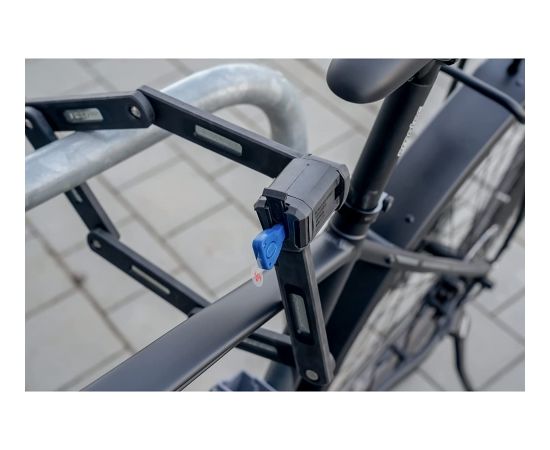 Fischer Die Fahrradmarke FISCHER bicycle folding lock (black, 85 cm)