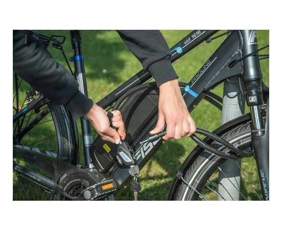 Fischer Die Fahrradmarke FISCHER bicycle cable lock (black, 180 cm, 14 mm)