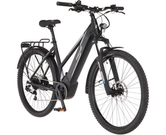 Fischer Die Fahrradmarke FISCHER Bicycle TERRA 5.0i (2022), Pedelec (black (matt), 27.5, 49 cm frame)