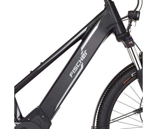 Fischer Die Fahrradmarke FISCHER Bicycle TERRA 5.0i (2022), Pedelec (black (matt), 27.5, 49 cm frame)