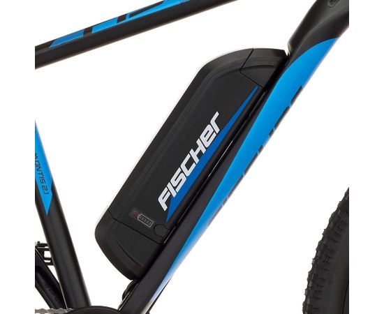 Fischer Die Fahrradmarke FISCHER Bicycle Montis 2.1 (2022), Pedelec (black (matt)/blue, 48 cm frame, 27.5)