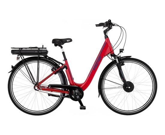 Fischer Die Fahrradmarke FISCHER Bicycle CITA 1.0 (2022), Pedelec (red (glossy), 28, 44 cm frame)