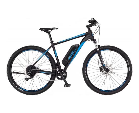 Fischer Die Fahrradmarke FISCHER Bicycle Montis EM1724.1 (2022), Pedelec (black/blue, 51 cm frame, 29)