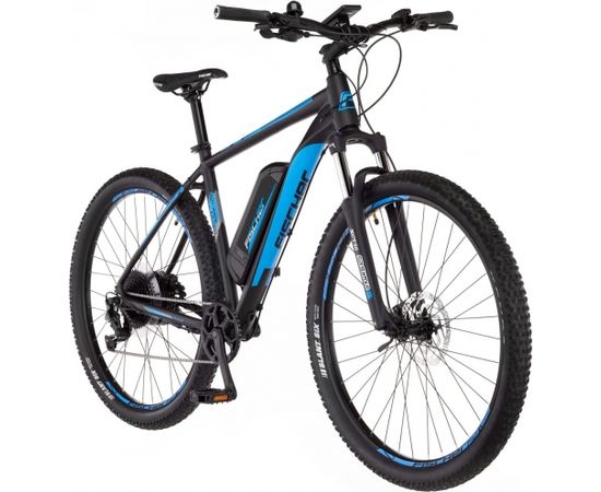 Fischer Die Fahrradmarke FISCHER Bicycle Montis EM1724.1 (2022), Pedelec (black/blue, 51 cm frame, 29)