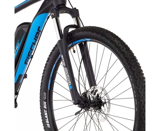 Fischer Die Fahrradmarke FISCHER Bicycle Montis EM1724.1 (2022), Pedelec (black/blue, 51 cm frame, 29)