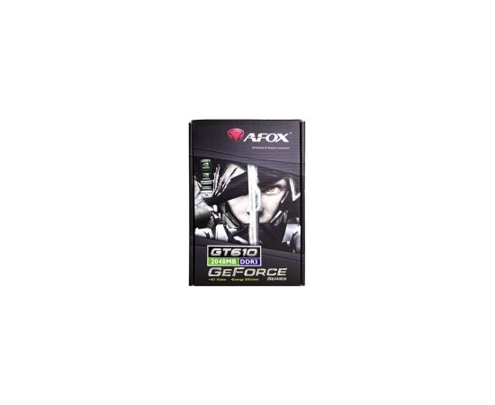 AFOX Geforce GT610 1GB DDR3 64Bit DVI HDMI VGA LP Fan 	AF610-1024D3L7-V5 Grafiskās video kartes