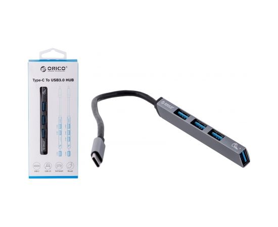 ORICO HUB USB-C 4XUSB-A 3.1 GEN1, 5GBPS, ALU USB / Type-C Hub