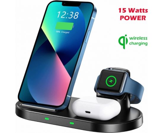 Swissten Wireless Charger 3in1 Беспроводное зарядное устройство 15W