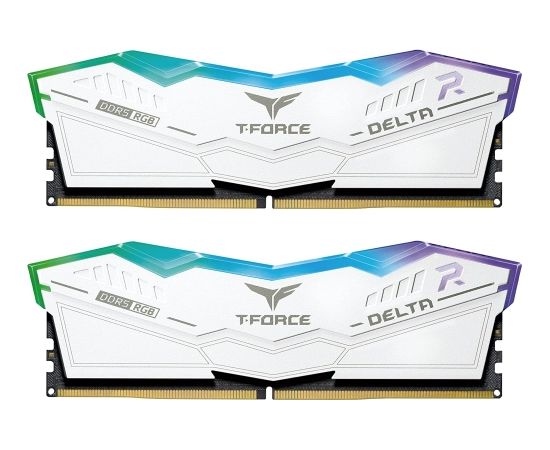 Team Group DDR5 - 32GB - 6400 - CL - 40 Delta RGB Dual Kit white