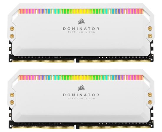 Corsair DDR4 32GB 3200 - CL - 16 Dom. Plat.RGB white Quad Kit