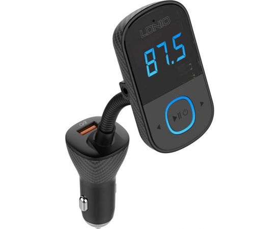 FM transmitter LDNIO C705Q with Bluetooth, 2x USB + USB-C (black)