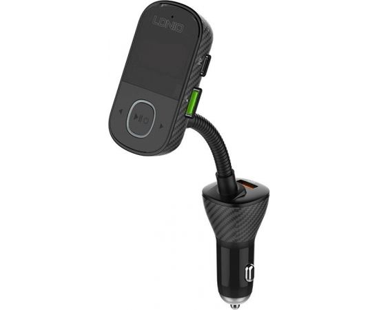 FM transmitter LDNIO C705Q with Bluetooth, 2x USB + USB-C (black)