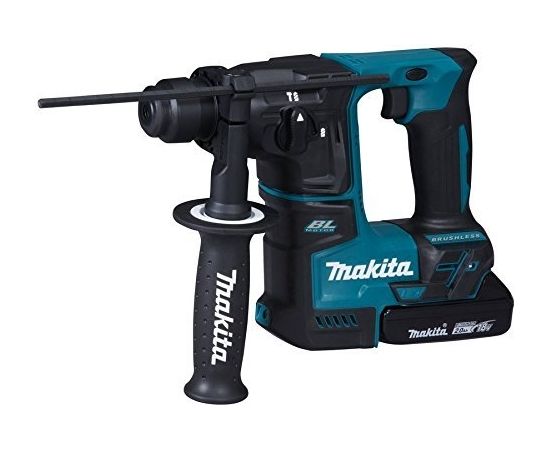 Makita cordless hammer drill DHR171RAJ, 18 Volt - blue / black, MAKPAC, 2x Li-ion battery 2,0Ah - DHR171RAJ