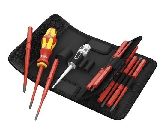 Wera Kraftform Compact VDE bit holder-screwdriver set, 16-piece. - 05003484001