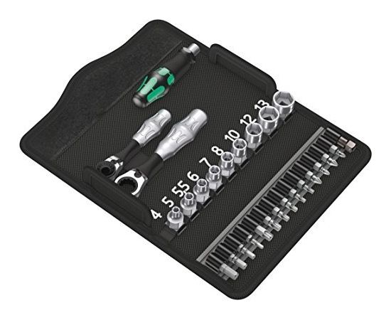 Wera Zyklop mini 2 bit set/wrench set 1/4" - 38-pieces - 05135918001