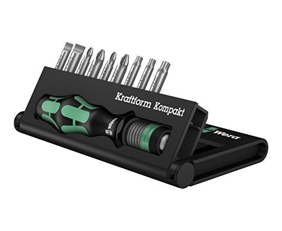 Wera Kraftform Compact 10 bit holder-screwdriver set 1/4" - 10-pieces - 05056653001