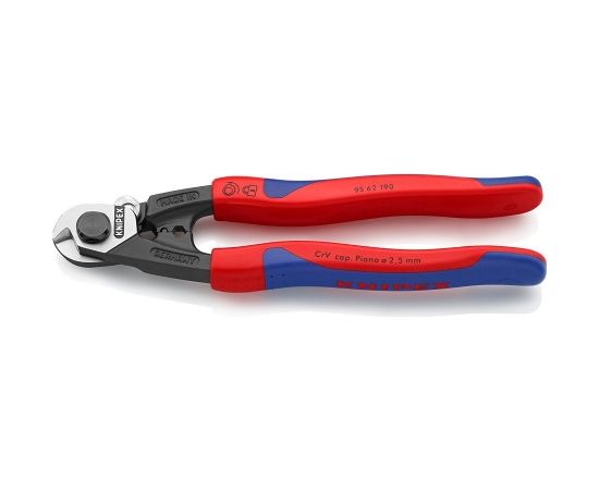 Knipex 9562190 Crimping tool Blue,Red cable crimper, Cutting pliers