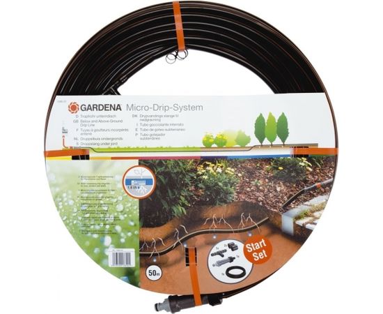 Gardena Micro-Drip-System pazemes pilienu līnijas komplekts, 13,7 mm, 01389-20