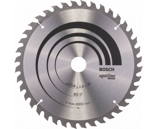 Bosch Circular Saw Blade Optiline 254x30