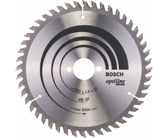 Bosch Circular Saw Blade Optiline 190x30