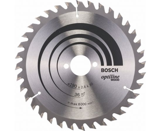 Bosch Circular Saw Blade Optiline 190x30