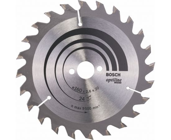 Bosch Circular Saw Blade Optiline 160x20