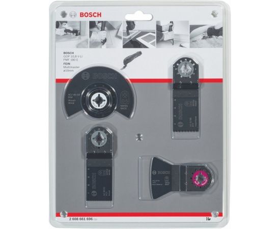 Bosch GOP floor set for 4 parts - silver