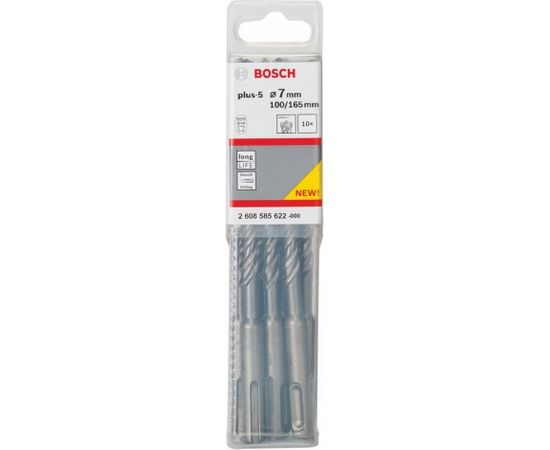 Bosch Hammer drill bit set plus 5 7mm 10 pieces