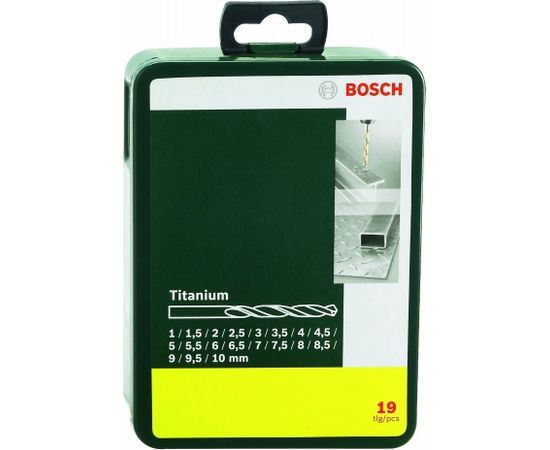 Bosch Metal drill bit Titanium Set 19 pieces