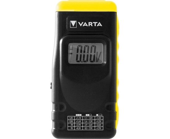 Varta Digital Battery Tester AA / AAA / C / D / E, Measuring Device (black)