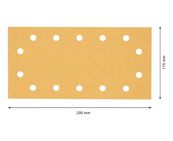 Bosch Expert C470 sanding sheet, 115 x 280mm, K120 (10 pieces, for orbital sanders)