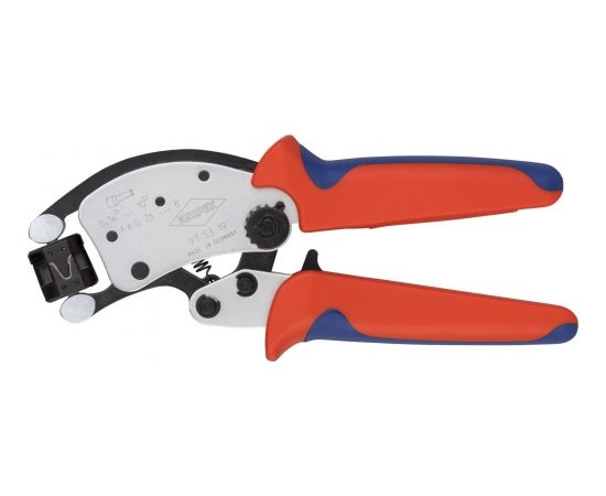 Knipex Self-adjusting crimping pliers Twistor T (red/blue, for ferrules)