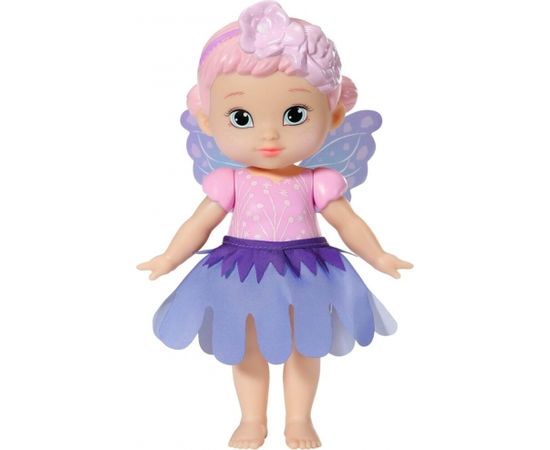 ZAPF Creation BABY born Storybook Fairy Violet 18cm, doll (with magic wand, stage, backdrop and little picture book)