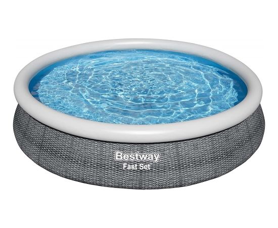 Bestway Fast Set above ground pool, 366cm x 76cm, swimming pool (slate)