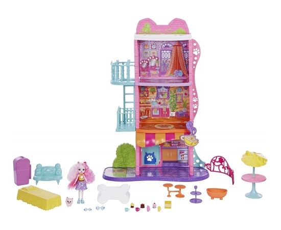 Mattel Enchantimals Townhouse & Cafe Playset, Doll