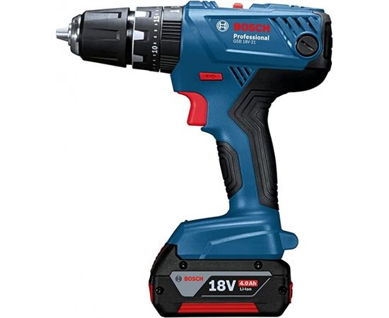 Bosch Cordless Impact Drill GSB 18V-21 Professional solo, 18V (blue/black, without battery and charger)