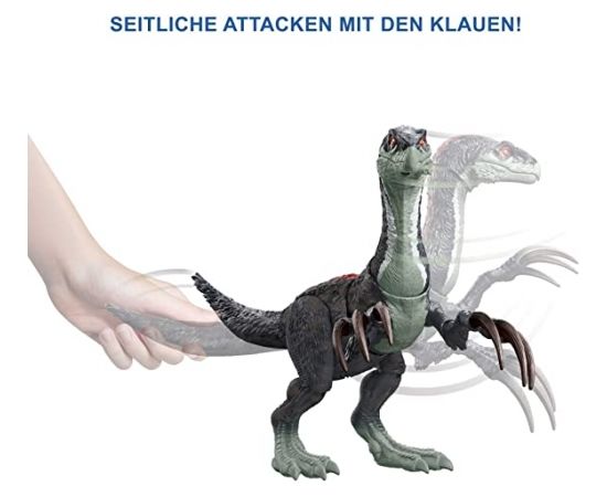 Mattel Jurassic World Sound Slashin Therizinosaurus Mini-Play Figure