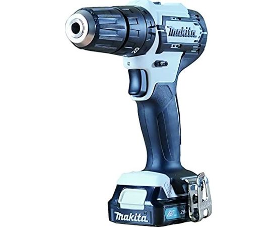 Makita cordless impact drill HP333DSAW, 12V (white/black, Li-ion battery 2.0Ah, case)
