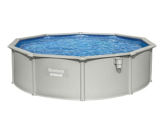 Bestway steel wall pool HYDRIUM set, 460cm x 120cm, swimming pool (light grey, with sand filter system) Бассейны