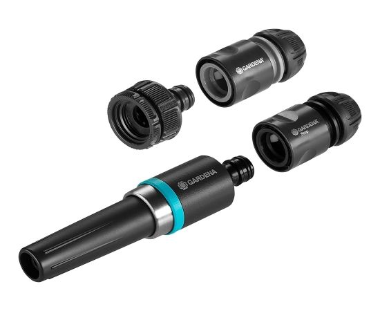 GARDENA EcoLine basic equipment, including cleaning nozzle (black/turquoise, 5 pieces)